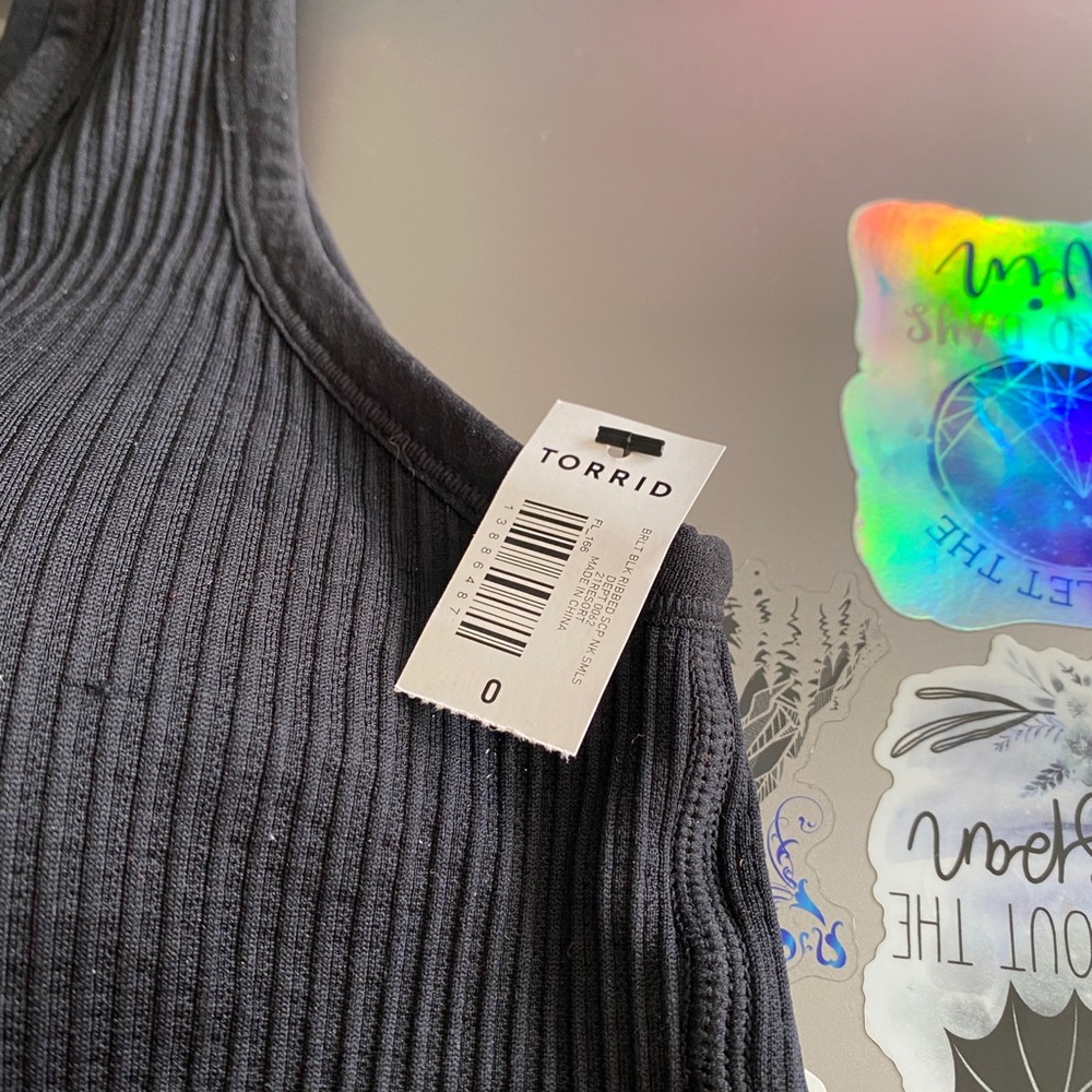 NWT ribbed sports bra - Torrid - Black